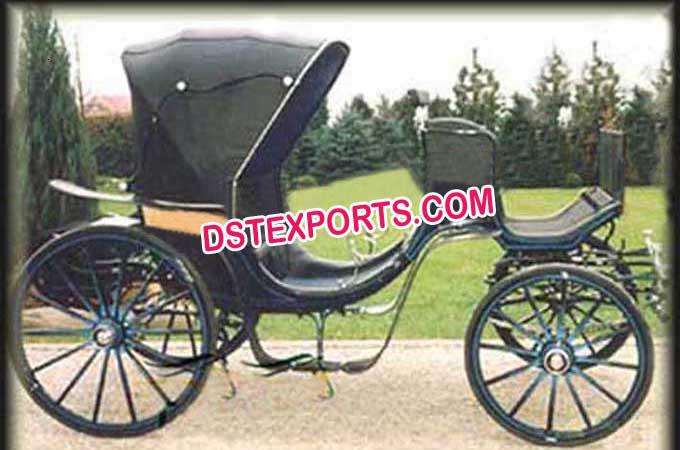 Horse Drawn Black Carriages