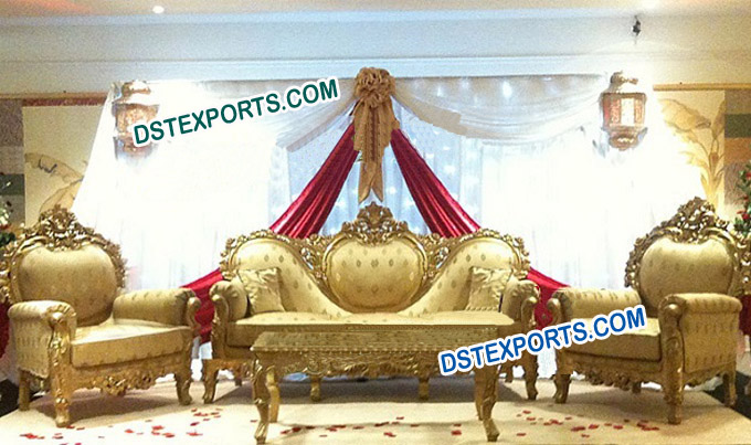 Asian Wedding Stage Golden Furniture