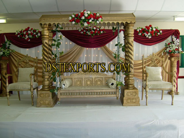 WEDDING CARVED SWING STAGE