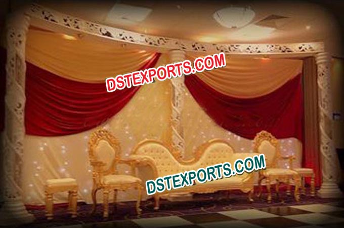 Asian Wedding Stylish Gold Furniture For Wedding