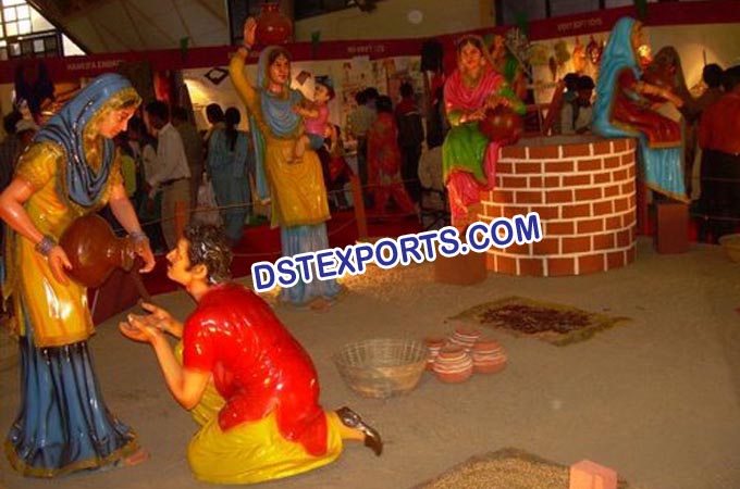 Punjabi Culture Village Fiber Theem