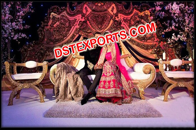 Royal Muslim Wedding Nikah Stage Set