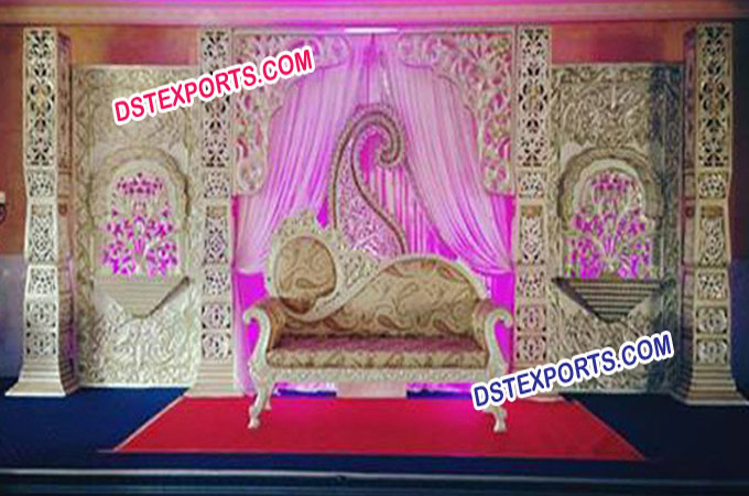 Hindu Wedding Decorated Fiber Stage