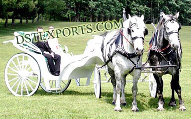 New Wedding Double Horse Carriage