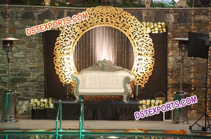 Wedding Stage Fiber Round Backdrop Frames