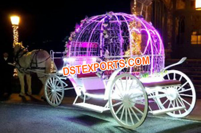 Wedding Lighted Cinderella Horse Carriage
