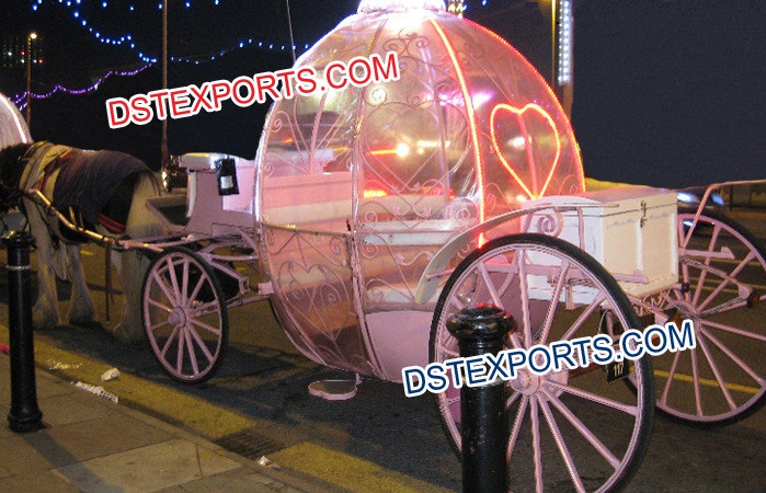 Wedding Pink Punmpkin Cinderella Carriage