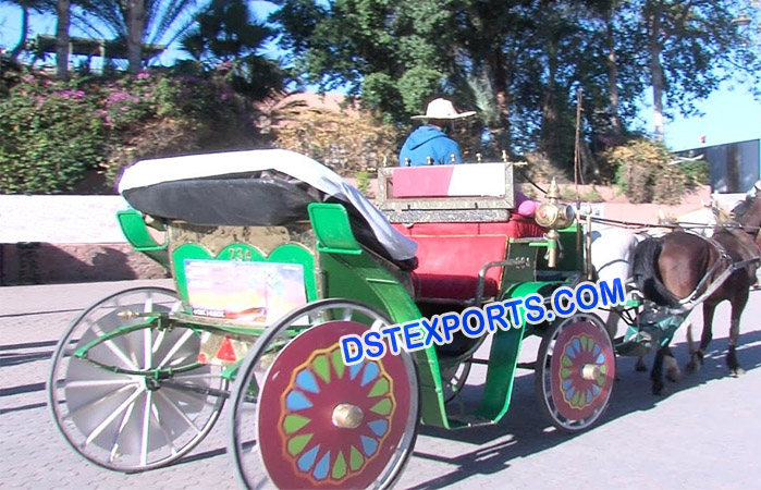 Wedding Decorated Horse Buggy Carriage