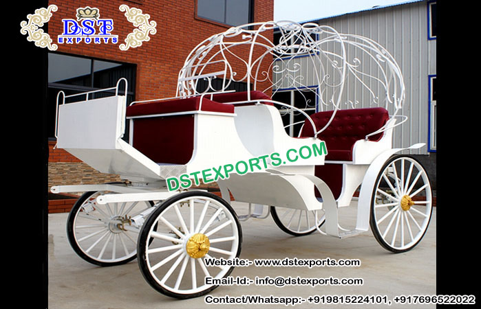 Beautiful Wedding Cinderella Horse Buggy Maker