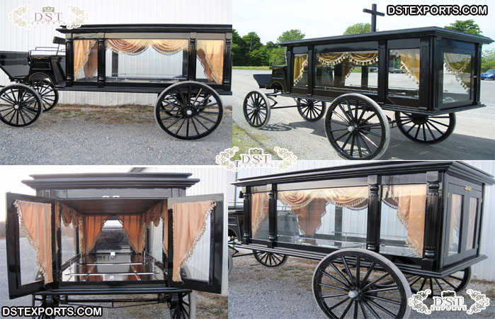 Christian Funeral Ceremony Horse Carriage