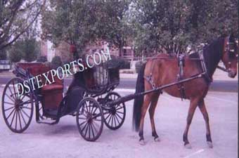Antique Black Victoria Carriage