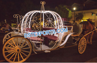 Pumpkin Cinderella Horse Drawn Carriage