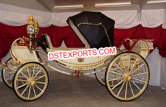 Elegant Wedding Victoria Horse Buggy