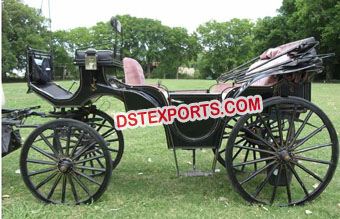 Black Royal Victoria Horse Buggy