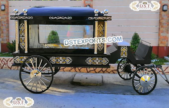 Latest Horse Drawn Funeral Glass Coach�