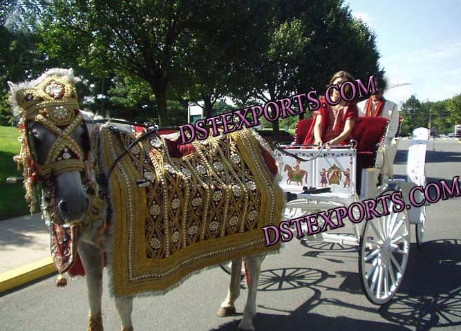Wedding Horse Costume With Matching Umbrellas