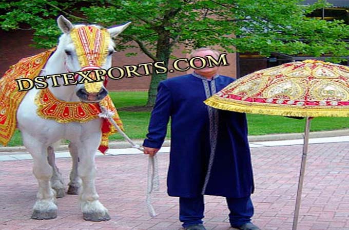 Decorated Wedding Horse Costume For Marriage