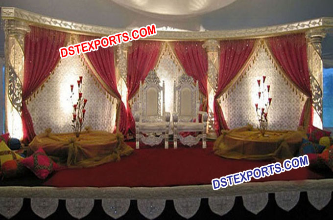 Wedding New Reception Muslim Stage Set