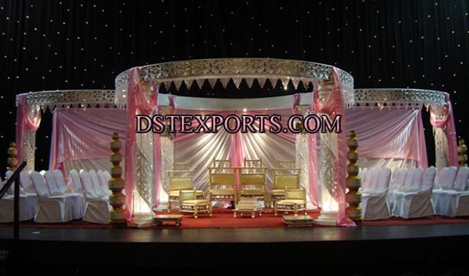 Wedding Lighted Fiber Crystal Mandap/Pagoda