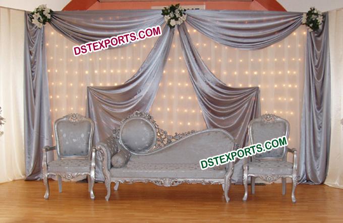 Asian Wedding Silver Furniture