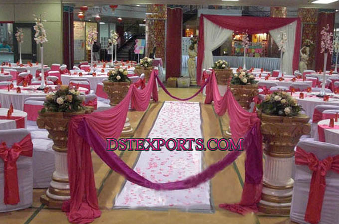 Wedding New Roman Aisleway Pillars Columns