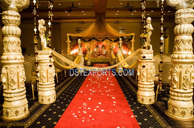 New Wedding Devdas Fiber Pillars