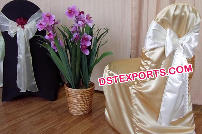 Latest Wedding Golden Chair Cover