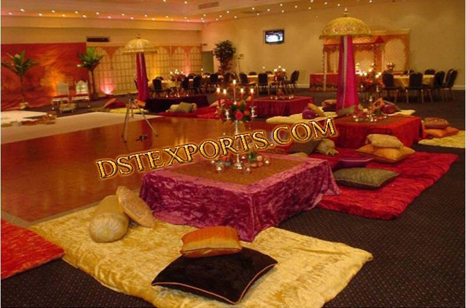 New Punjabi Wedding Mehandi Stage Set