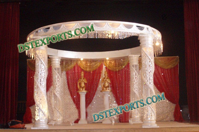 Latest Designer Wedding Carved Crystal Pagoda