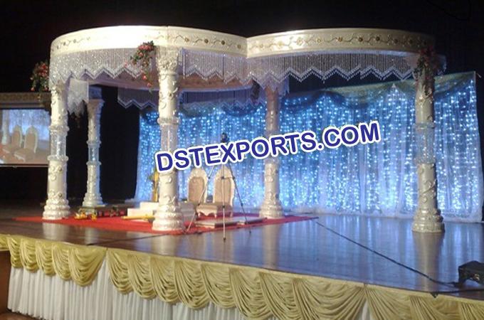 Latest Wedding Round Crystal Mandap Sets