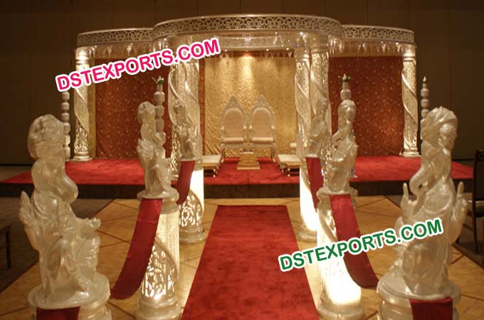 Wedding New Fiber Crystal Mandap/Pagoda