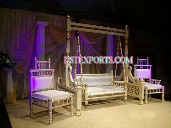 LATEST INDIAN WEDDING SANKHEDA SWING SET