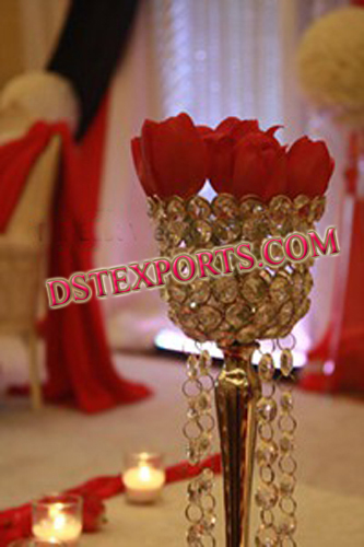 WEDDING CRYSTAL ROSE STAND