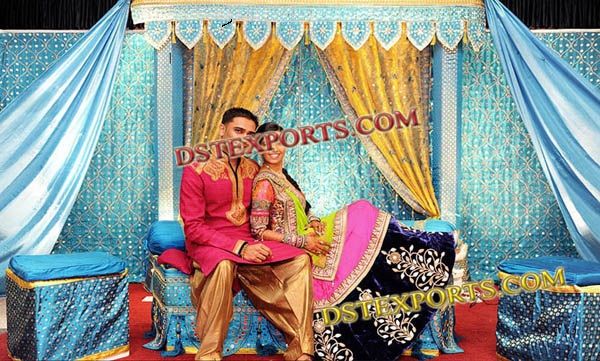 WEDDING EMBRODRIED GARBA BACKDROP