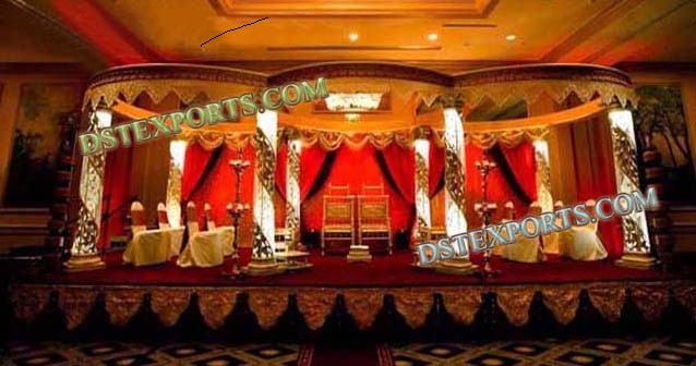 LATEST WEDDING CRYSTAL DECOR MANDAP