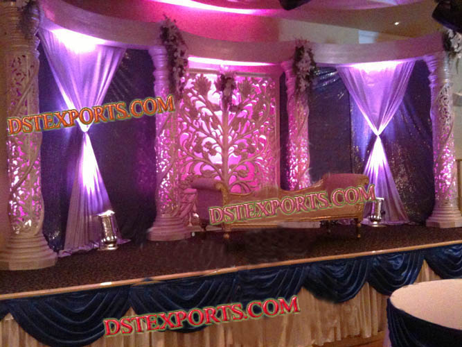 ASIAN WEDDING FIBER CRYSTAL STAGE SET