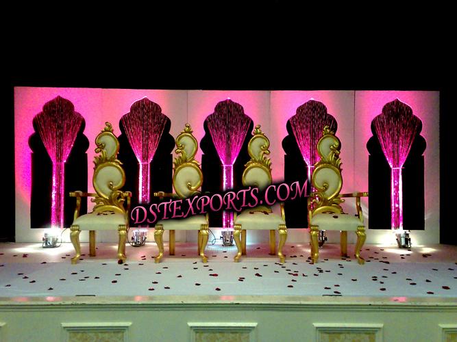 WEDDING STAGE WITH BEAUTIFUL CHAIRS