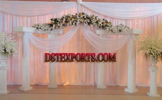 WEDDING WHITE ROMAN PILLARS