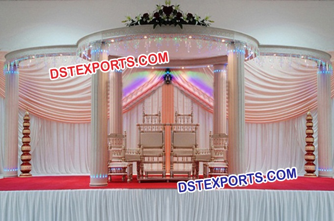 Latest Wedding White Mandap Set