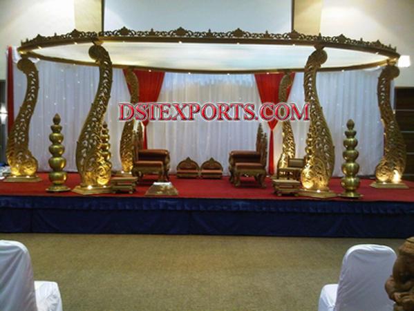 LATEST WEDDING WOODEN CARVED MANDAP SET