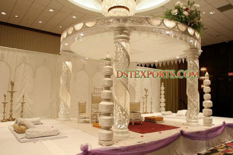 WEDDING CRYSTAL FIBER MANDAP