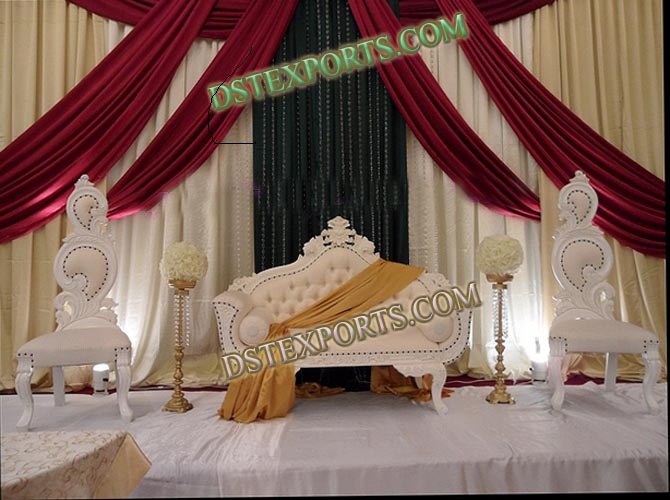 ASIAN WEDDING ELEGENT WHITE FURNITURE