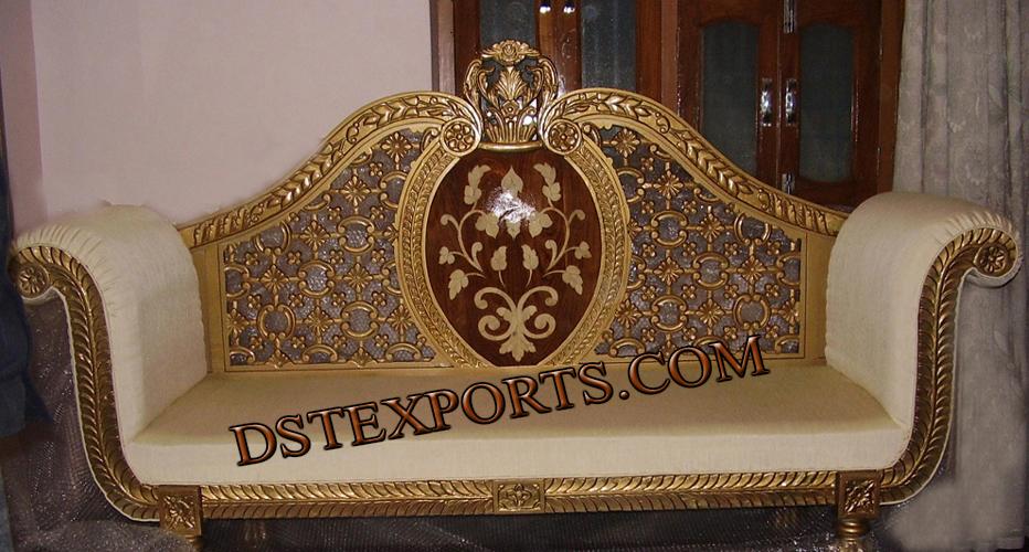 ASIAN WEDDING GOLD LOVE SEATER