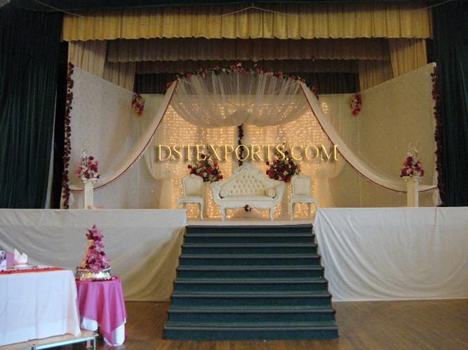 ENGLISH WEDDING STAGE WHITE FURNITURE SET