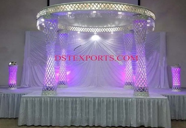 NEW WEDDING FIBER CRYSTAL MANDAP SET