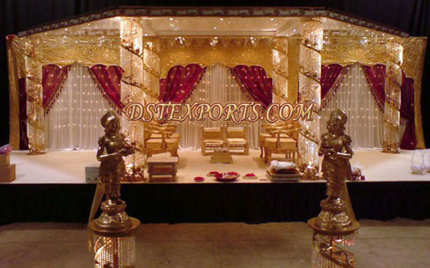 WEDDING CRYSTAL MANDAP WITH LIGHTS