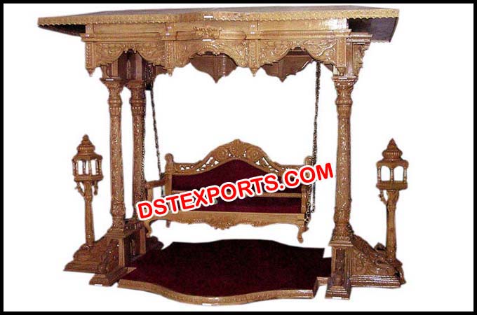 Royal Indian Wedding Wooden Swing