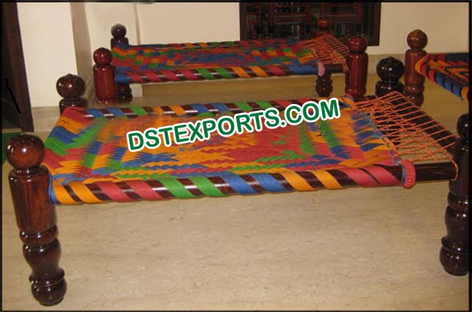 Punjabi Theem Decor Charpai