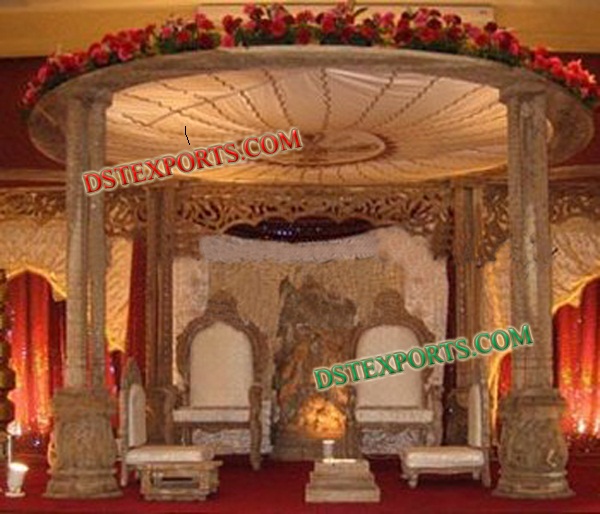 TRADITIONAL WEDDING WOODEN MANDAP