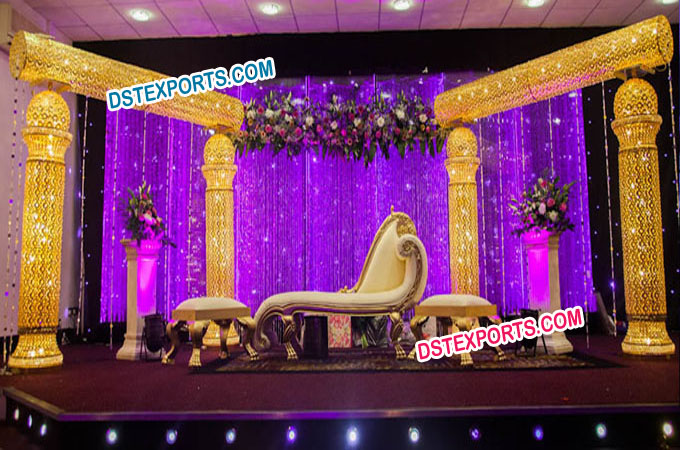 Asian Wedding Royal Crown Wedding Stage